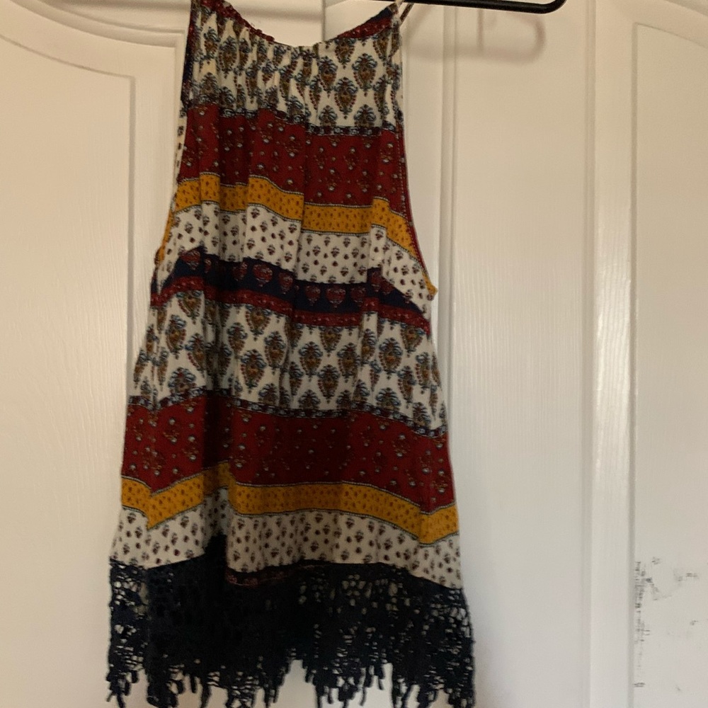 Cute tie back tank top